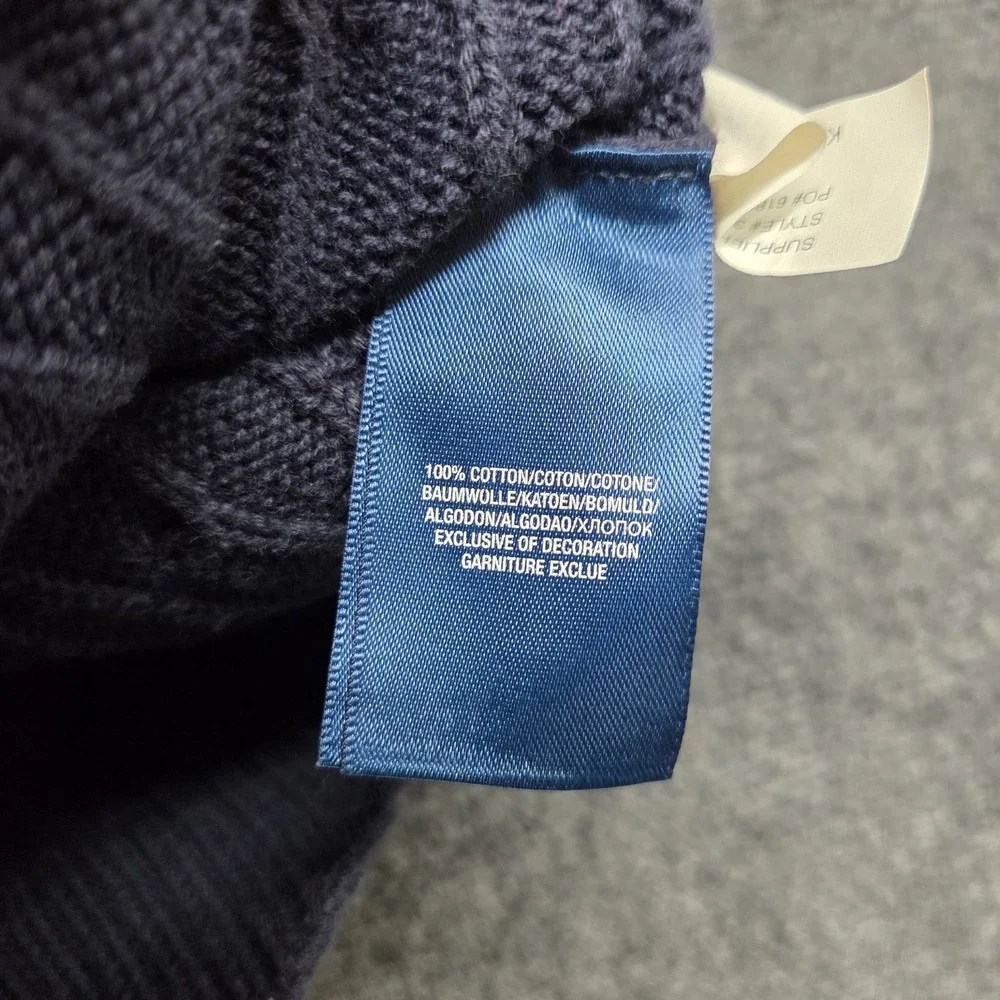 Polo Ralph Lauren Cable Knit Vest Boys 4 4T Blue Sleeveless Preppy Casual